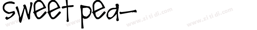Sweet Pea字体转换